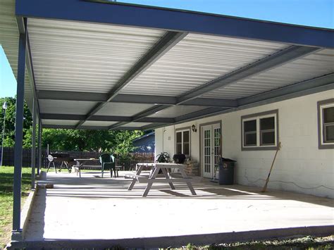 metal patio cover attached to house|steel patio covers free standing.